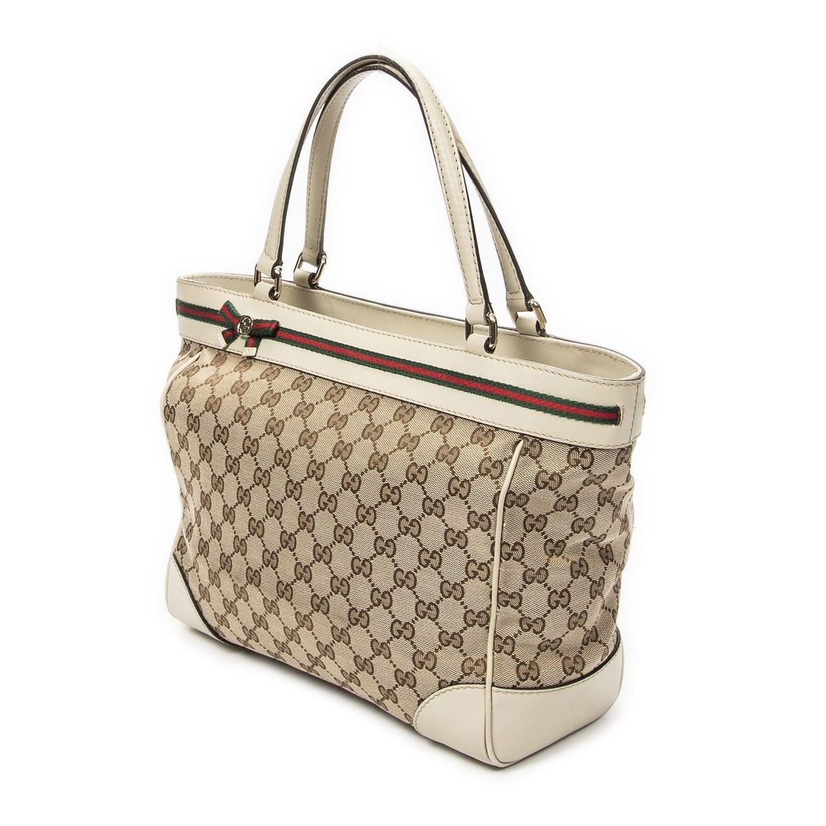 Gucci Mayfairt Beige GG Canvas Shoulder Bag — view 2