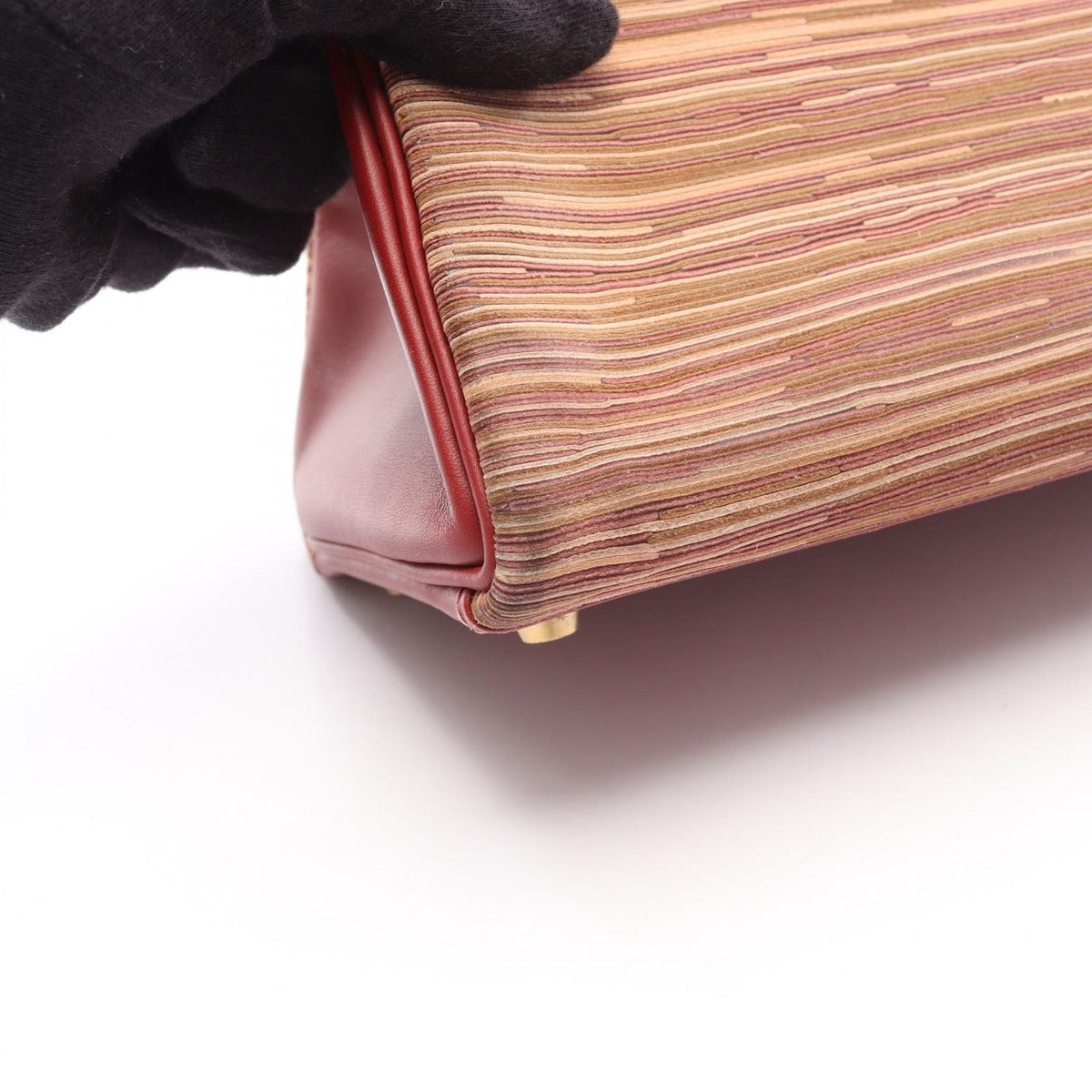 Hermes Handbag Kelly 32 Rouge Ash Leather — view 13