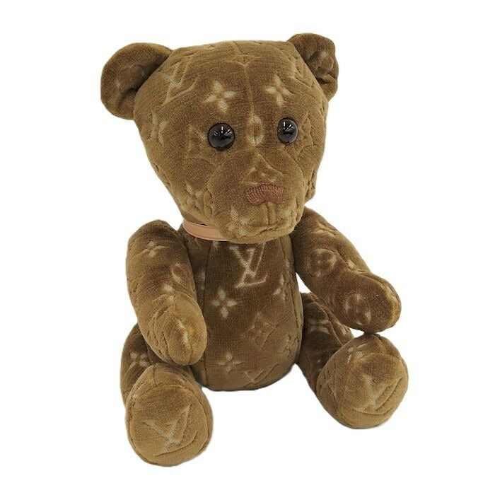 Louis Vuitton Deux Teddy Bear Doll Monogram Brown