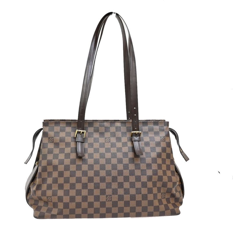 Louis Vuitton Chelsea Shoulder Tote Bag Damier Ebène N51119 74ka718