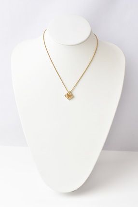 Christian Dior Necklace Vintage Square Gold