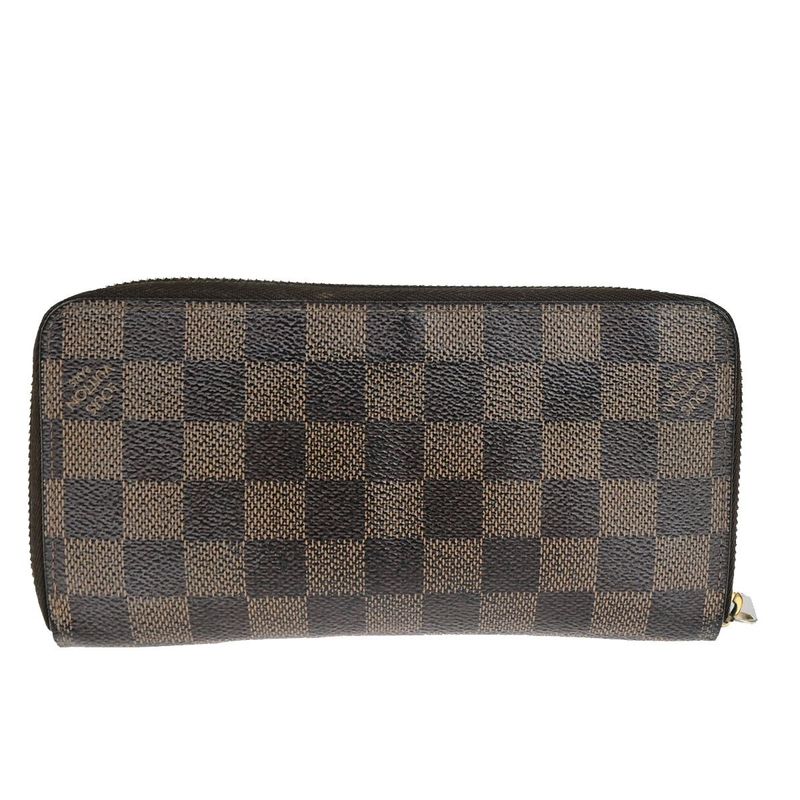Louis Vuitton Zippy Wallet Damier Ebène Long Wallet N60015 09yg563