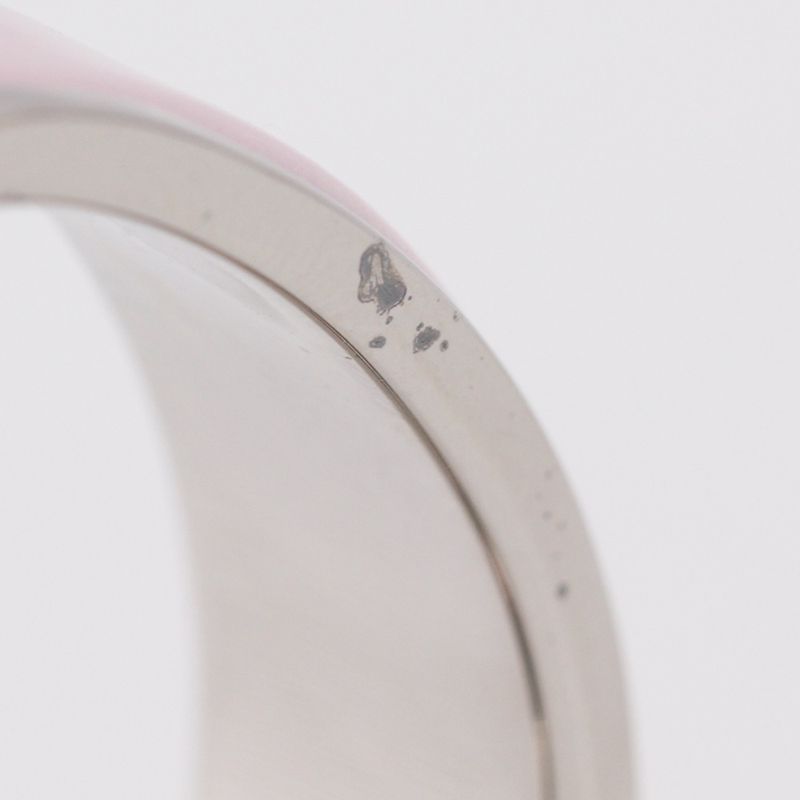 Hermes Click H PM H Bracelet Metal Silver/pink Ladies 36.2g Bangle