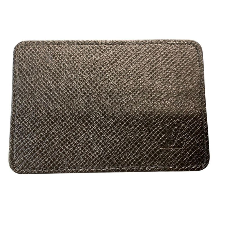2718 Louis Vuitton Coin Purse LV Logo Embossed Black Snap Button Compact Wallet