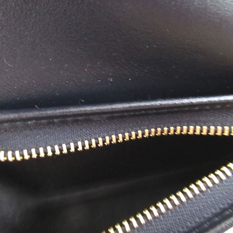 Gucci Horsebit 621887 Compact Wallet Canvas Leather Beige Navy Blue Bifold