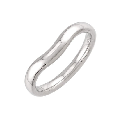 Tiffany & Co Wide Curved Band Ring Pt Platinum