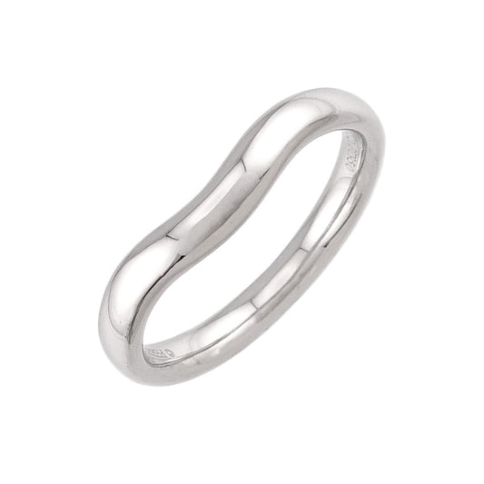 Tiffany & Co Wide Curved Band Ring Pt Platinum