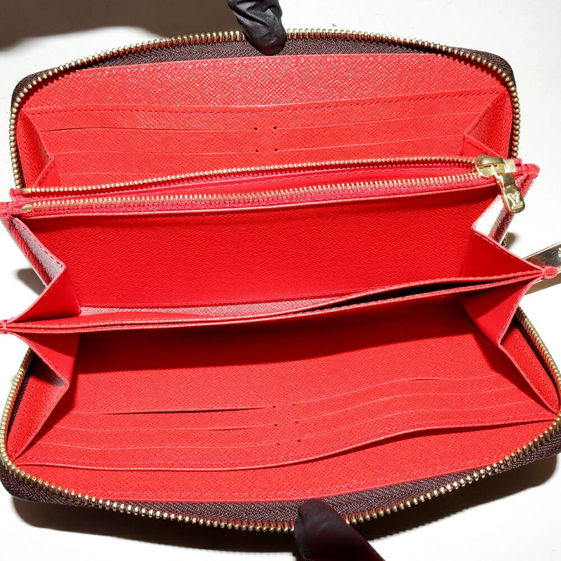 Louis Vuitton Round Zipper Long Wallet With Change Pocket Monogram Coclico