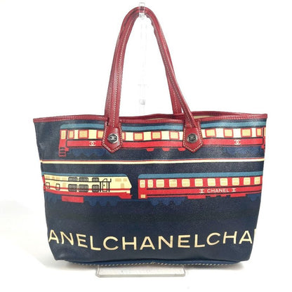 Chanel Central Station Tote Bag Pvc/leather Red