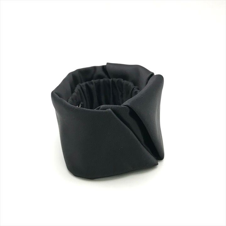 Prada Satin Scrunchie Hair Tie Black