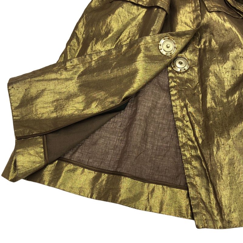 Christian Dior Shiny Linen Coat 7c12088070 Gold F38