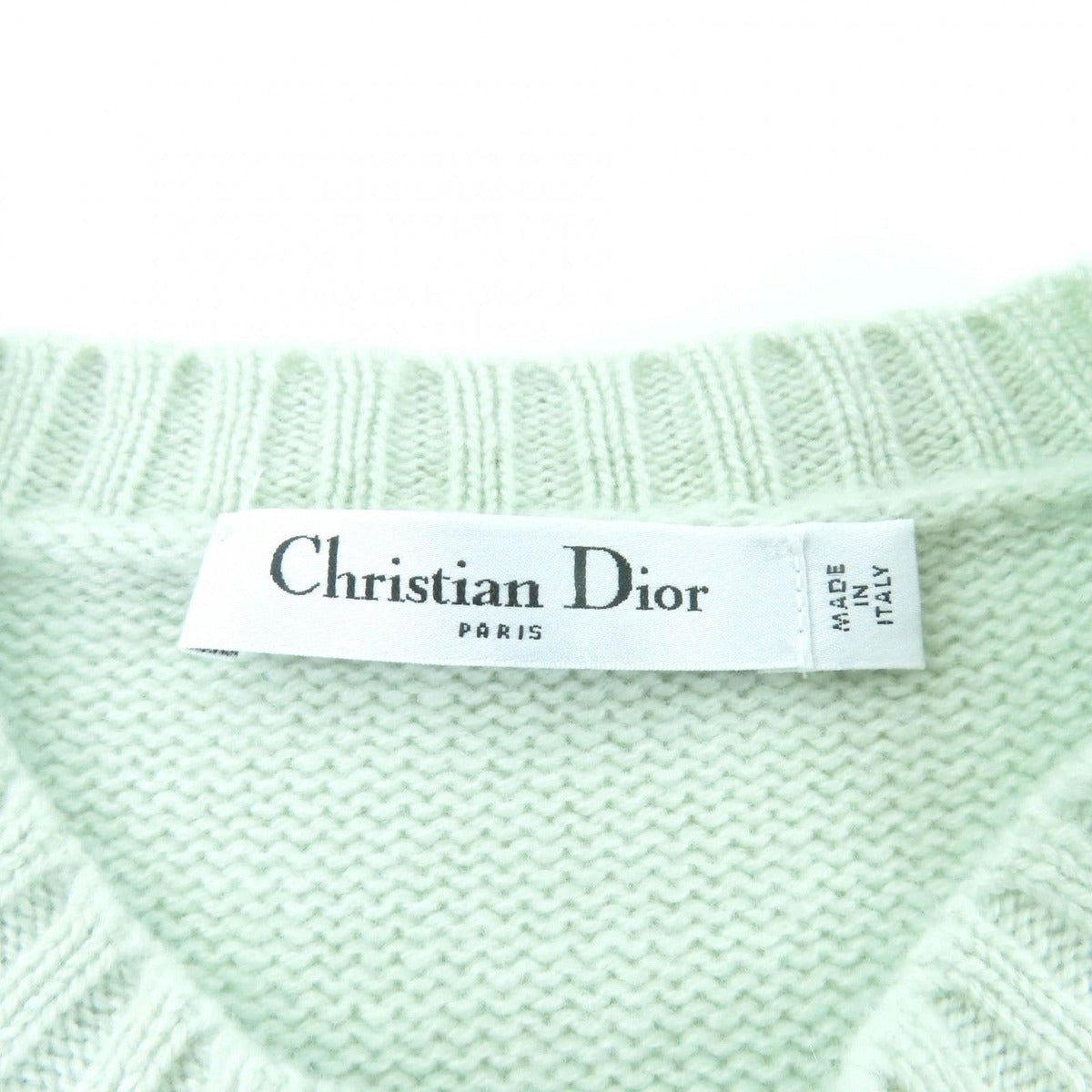 Dior Short Sleeve Sweater Cashmere Signature Pattern — view 6