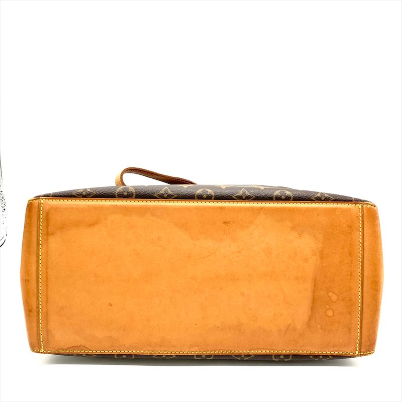 Louis Vuitton Cabas Mezzo Shoulder Bag Monogram Canvas M51151 Brown Gold