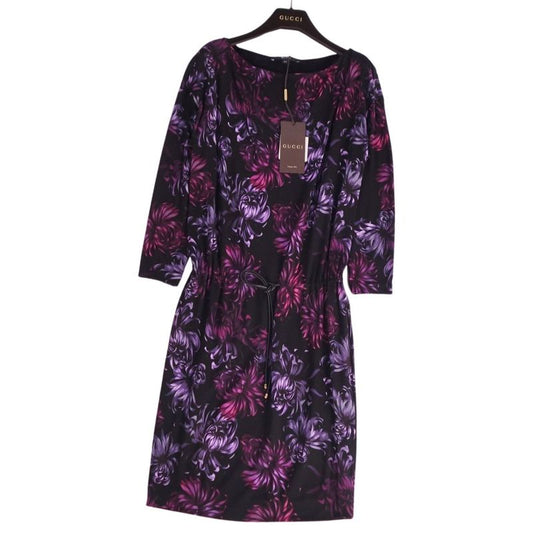 Gucci Dress Long Sleeves Long Sleeves All-over Pattern Rayon Gi