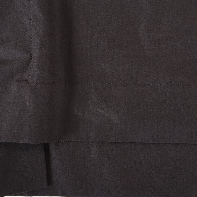 Hermes Cotton Logo Embroidery Shirt Women's 34 Black 2e3600d2 Made In France