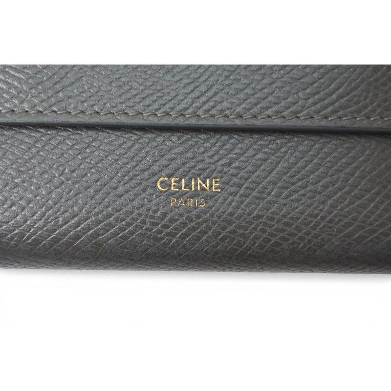 Celine Wallet Mini Trifold Gray Small — view 4