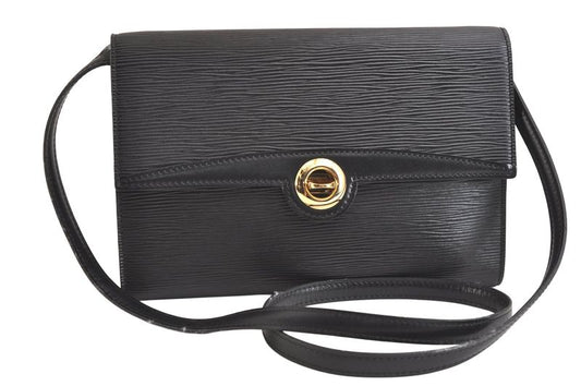 Louis Vuitton Epi Arche 2way Shoulder Clutch Bag Black M52572 LV 2613n