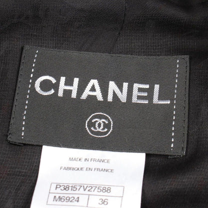 Chanel CC Logo Button Sequined Tweed Jacket — view 3