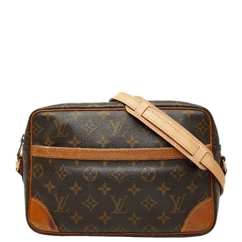 Louis Vuitton Monogram Trocadero 27 Crossbody Shoulder Bag Brown