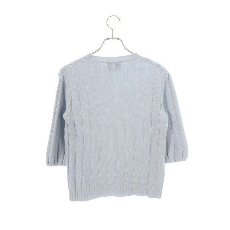 Prada 16 AW P24 U89 S162 Wool Cashmere Half Sleeve Knit 38 — view 2
