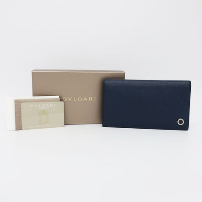 Bulgari Long Wallet BB MAN Wallet Bifold Bvlgari Man Navy-silver-hardw