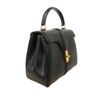 Celine Handbag Seise Leather Black Gold 2-Way — view 2