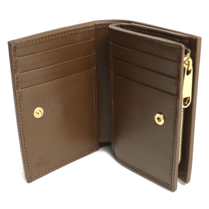 Gucci Horsebit 1955 Card Case Wallet Bifold Wallet Beige/ebony 726846 92tcg