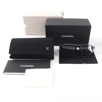 Chanel Rectangle Shape Sunglasses CC Logo Eyewear Black 54 17 140 — view 2