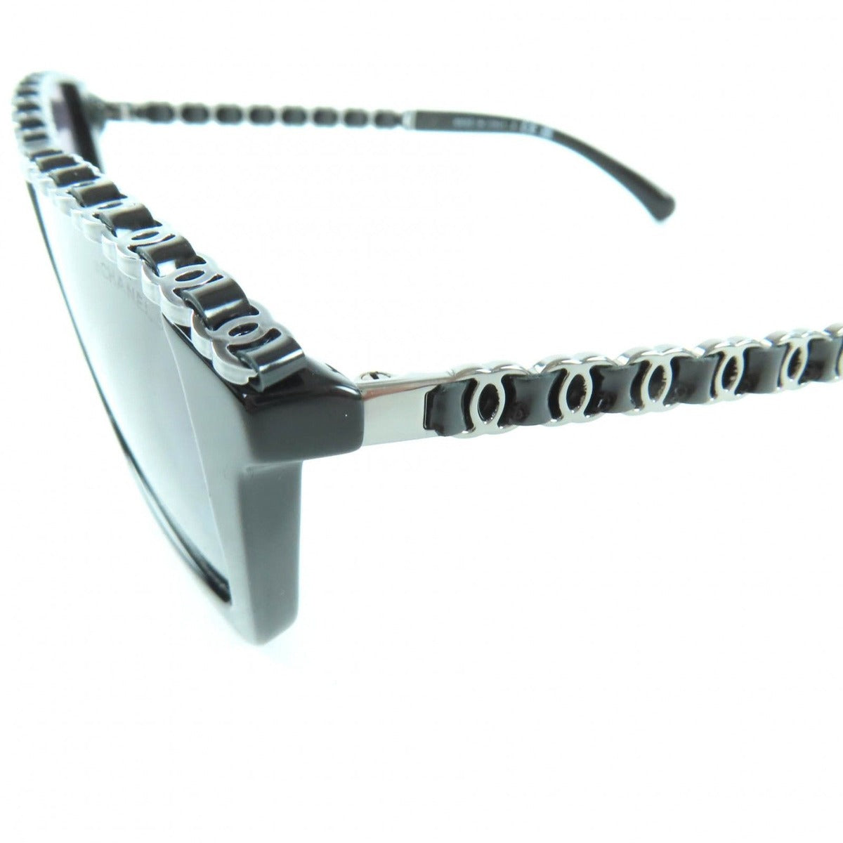 Chanel Rectangle Shape Sunglasses CC Logo Eyewear Black 54 17 140 — view 8
