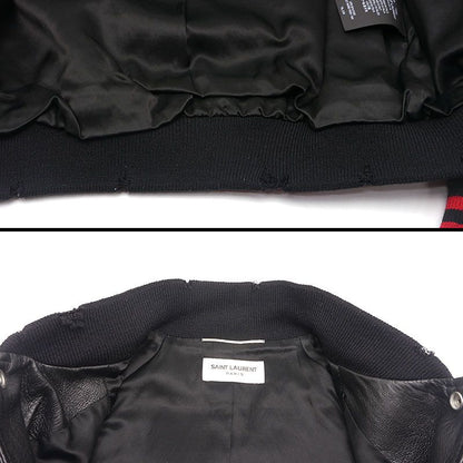 Saint Laurent Teddy Jacket 44 Black Damaged