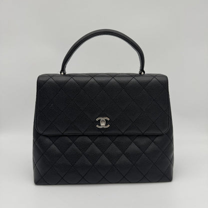 Chanel Caviar Leather Top Handle Handbag