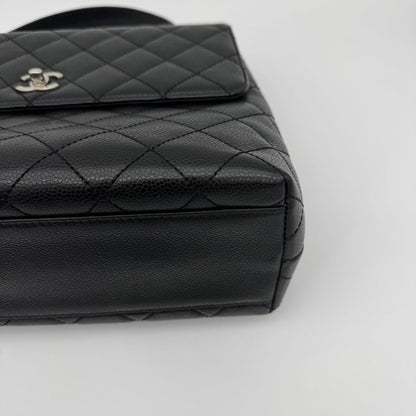 Chanel Caviar Leather Top Handle Handbag — view 9