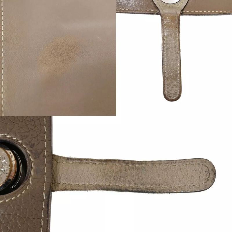 Hermes Dogon GM Togo Bi-color Beige Silver Hardware Stamped □M (2009) Long