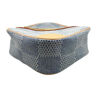 Louis Vuitton Shoulder Bag Chess Messenger N40706 Damier Denim Blue Beige Louis