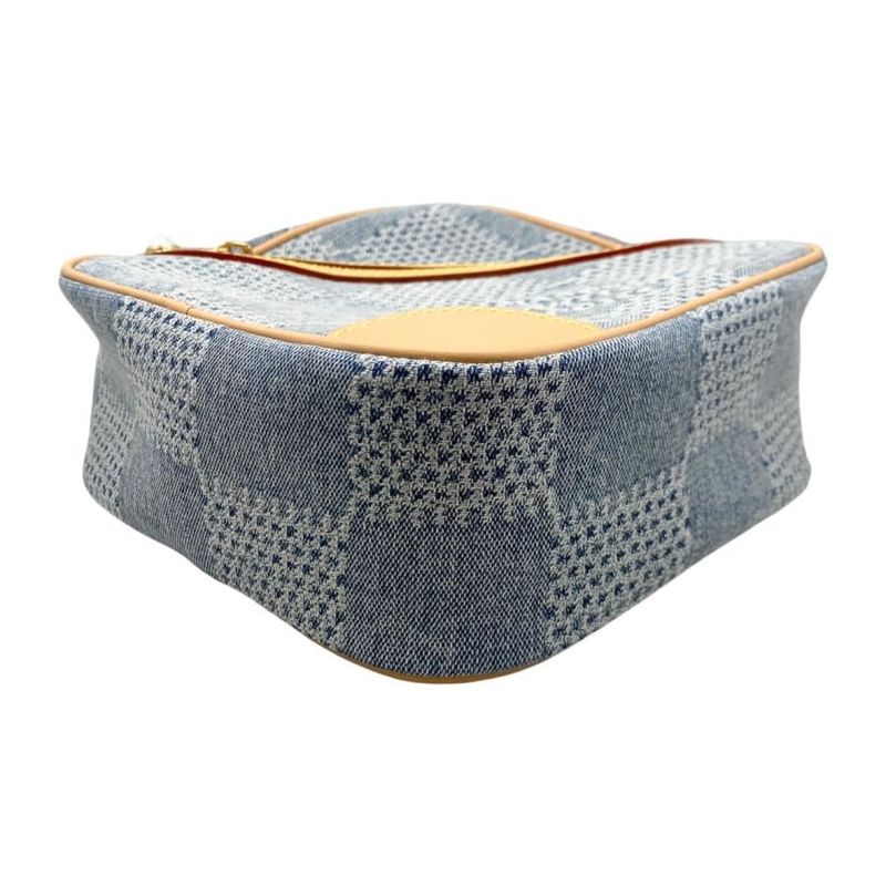 Louis Vuitton Shoulder Bag Chess Messenger N40706 Damier Denim Blue Beige Louis