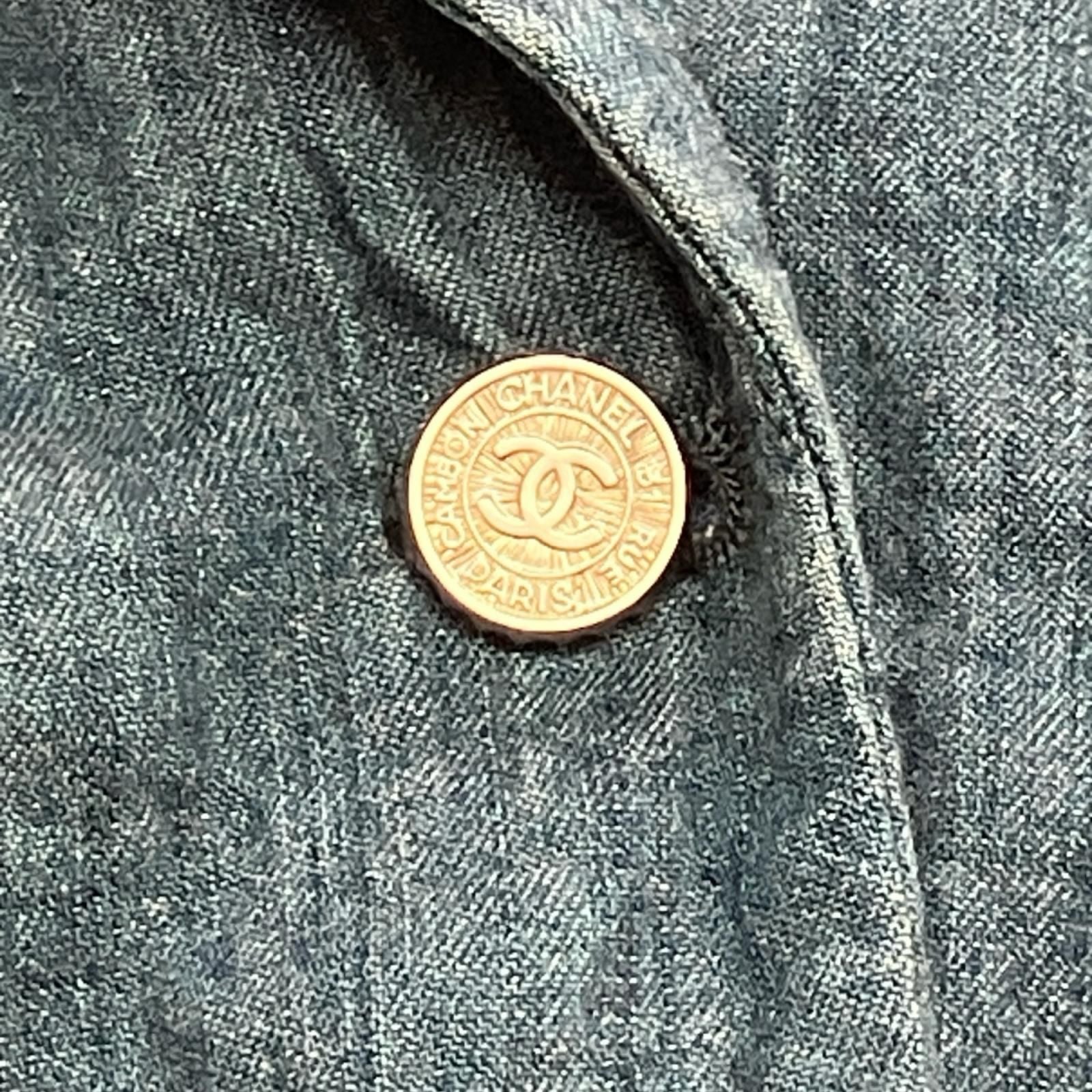 Chanel 06s Jacket Size36 Denim P28664w03740 Blue