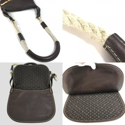 Louis Vuitton Shoulder Bag Aman M40021 Monogram Mini Lin Canvas Brown