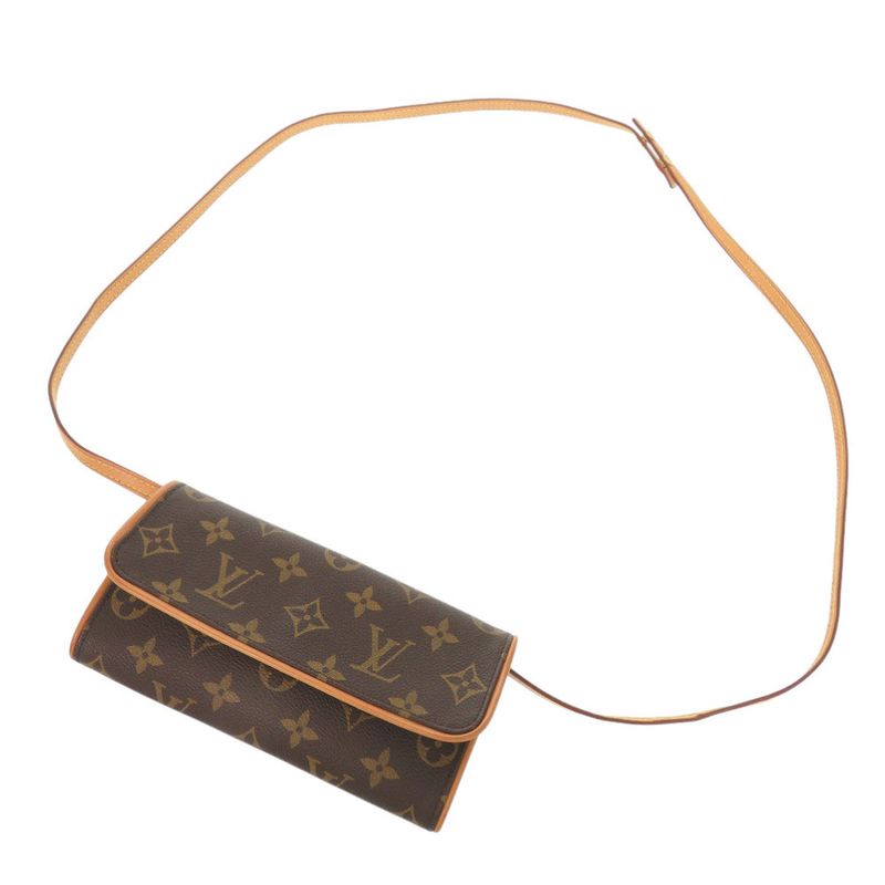 Louis Vuitton Pochette Twin PM Monogram M51854 Shoulder Bag LV 1441 Louis