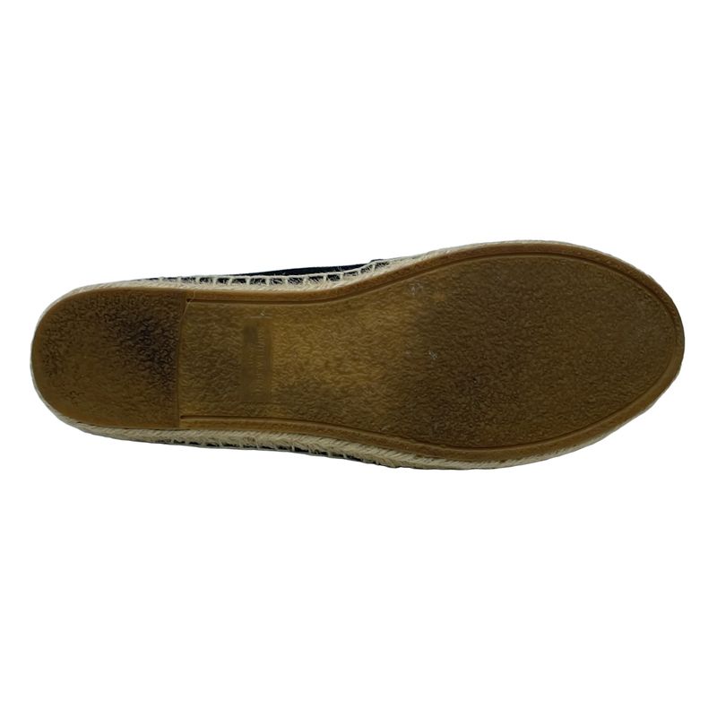 Saint Laurent Paris 17ss Logo Embroidered Espadrilles Shoes 472066 Gup80 Black