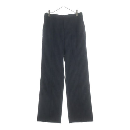 Celine Wool Striped Trousers Pants Black
