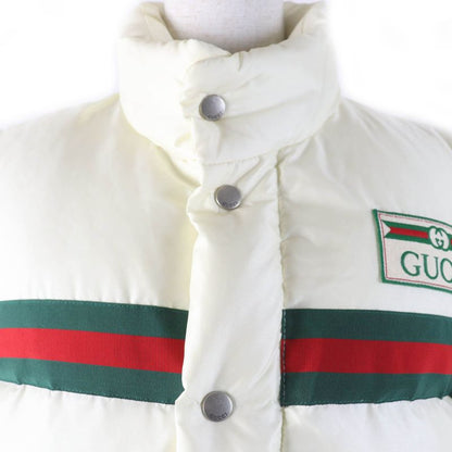 Gucci 683216 Short Length 2WAY Down Vest Bomber Jacket Down Jacket Ivory 36