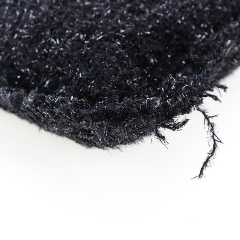 Chanel Coco Mark Robot A94646 Tweed Black/silver Hardware Unisex Tote Bag