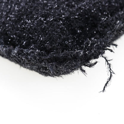 Chanel Coco Mark Robot A94646 Tweed Black/silver Hardware Unisex Tote Bag