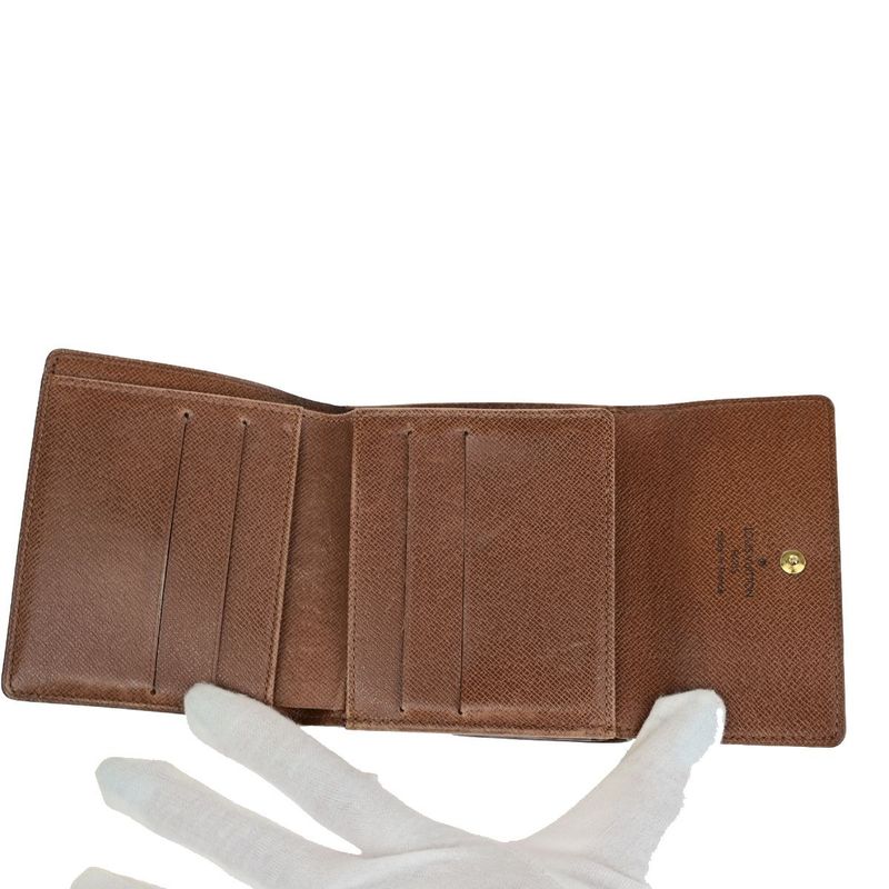 Louis Vuitton Wallet W Hook Compact Wallet Monogram Porte Monet Biécarte Cles