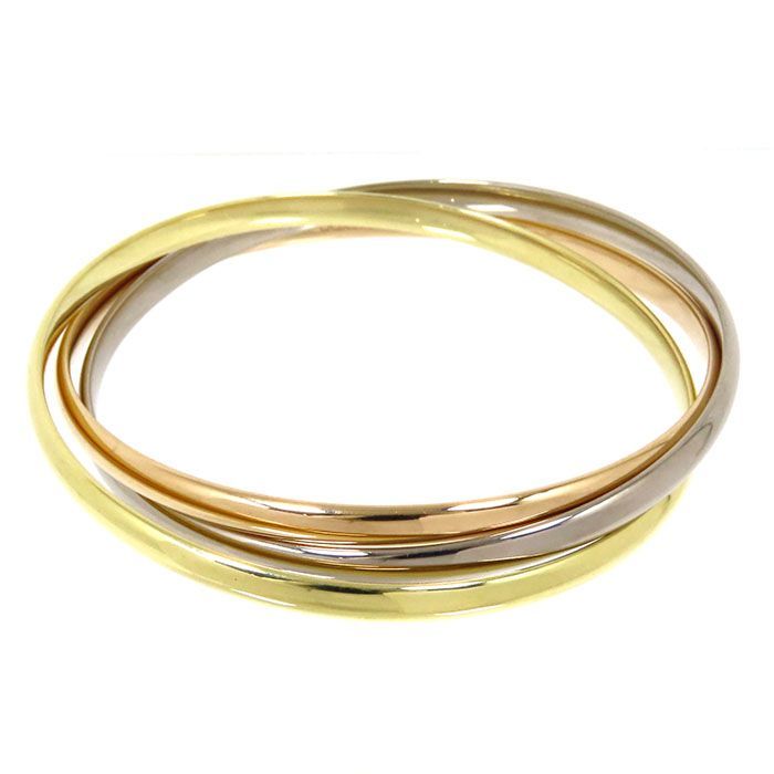 Cartier Trinity Bracelet Classic Model 18K Yellow Gold 18K White Gold 18K Pink