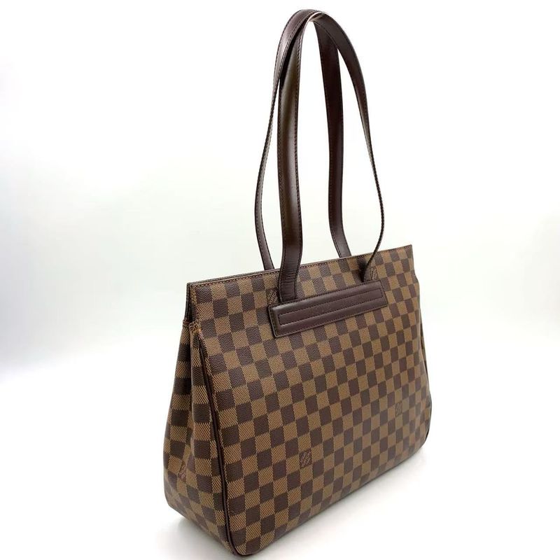 Louis Vuitton Paris Ori PM Damier Ebene Damier Ebene Leather × PVC Brown Tote