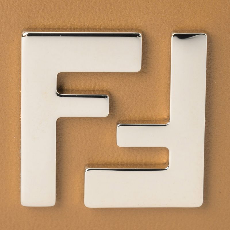 Fendi Card Case FF Square Beige