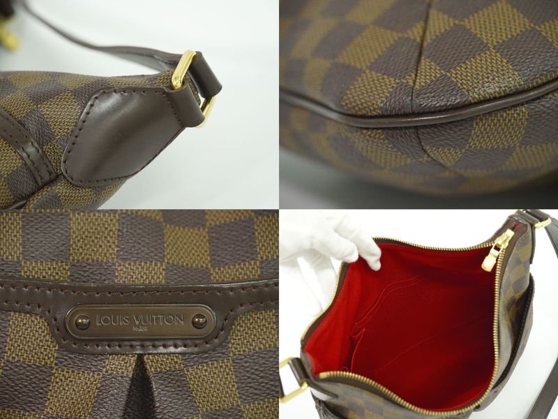 Authentic Louis Vuitton LV Bloomsbury PM Damier Ebène Shoulder Bag Pochette