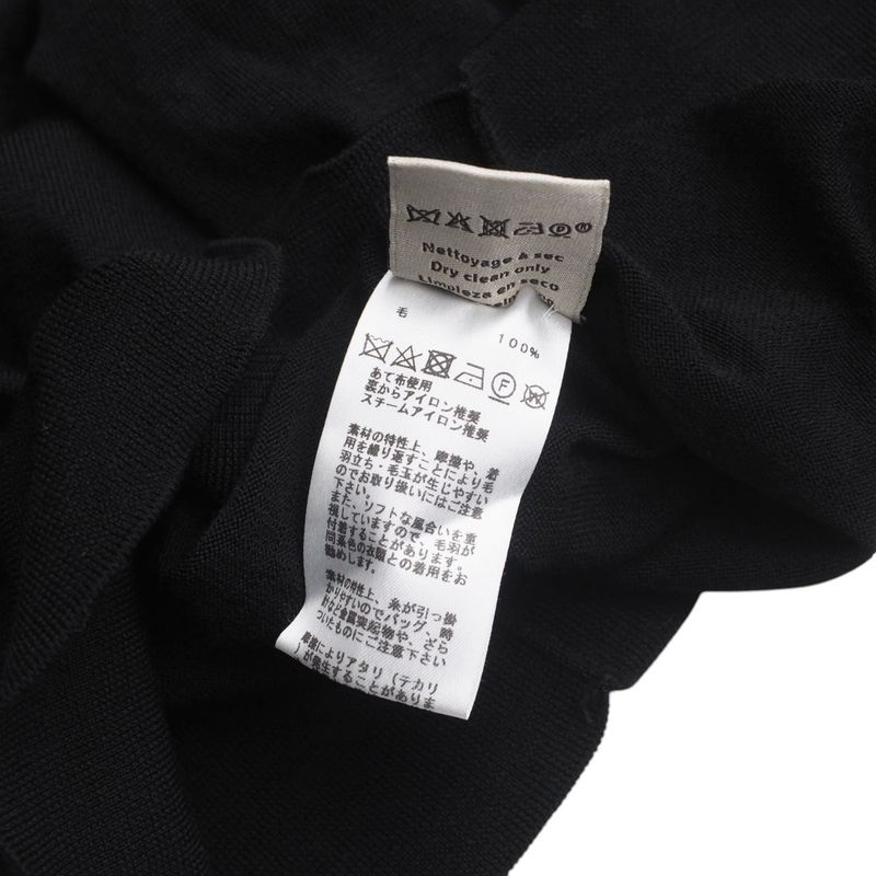 Hermes Sweater Size XL Long Sleeve Knit V-neck Light Hand [recommended] Made In