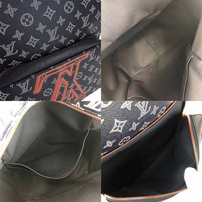 Louis Vuitton Backpack Daypack Apollo M43676 Upside Down Monogram Canvas Navy